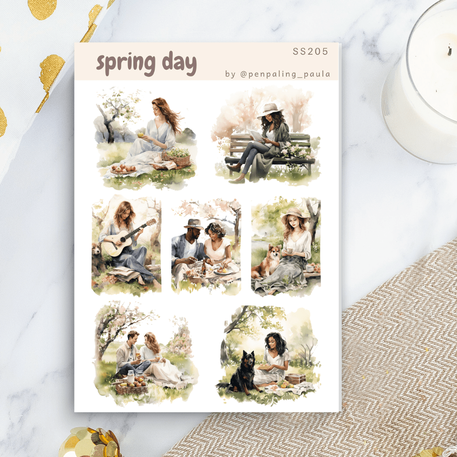 Stickers - Penpaling Paula - Spring day - 1 - Penpaling Paula - Tidformera