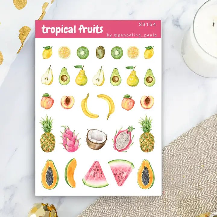 Stickers - Penpaling Paula - Tropical Fruits - 1 - Penpaling Paula - Tidformera