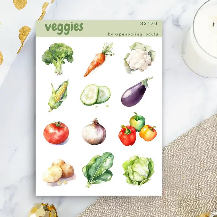 Stickers - Penpaling Paula - Veggies - 1 - Penpaling Paula - Tidformera