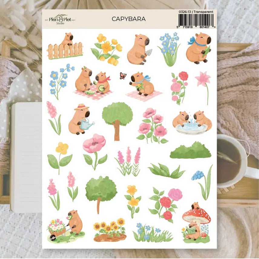 Stickers Plan & Plot Studio Vinyl - Capybara - 1 - Plan & Plot Studio - Tidformera