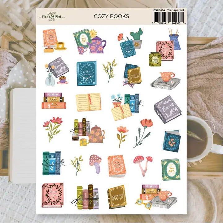 Stickers Plan & Plot Studio Vinyl - Cozy books - 1 - Plan & Plot Studio - Tidformera