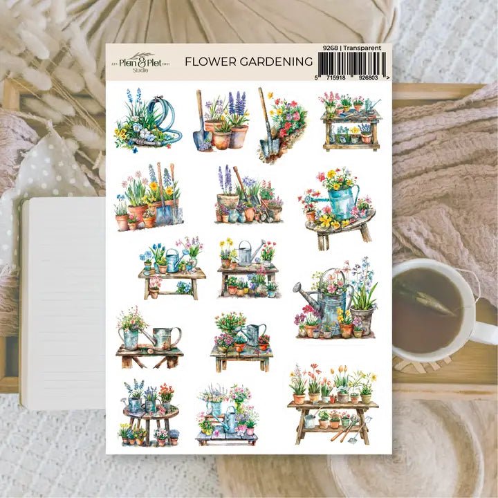 Stickers Plan & Plot Studio Vinyl - Flower Gardening - 1 - Plan & Plot Studio - Tidformera