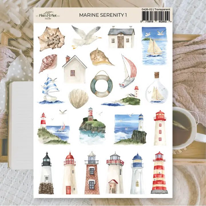 Stickers Plan & Plot Studio - Vinyl - Marine Serenity 1 - 1 - Plan & Plot Studio - Tidformera