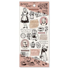 Stickers - Serene Story - Rose tea party från Mind Wave. Ark med klistermärken med en flicka som bakar, blommor, text. - Tidformera