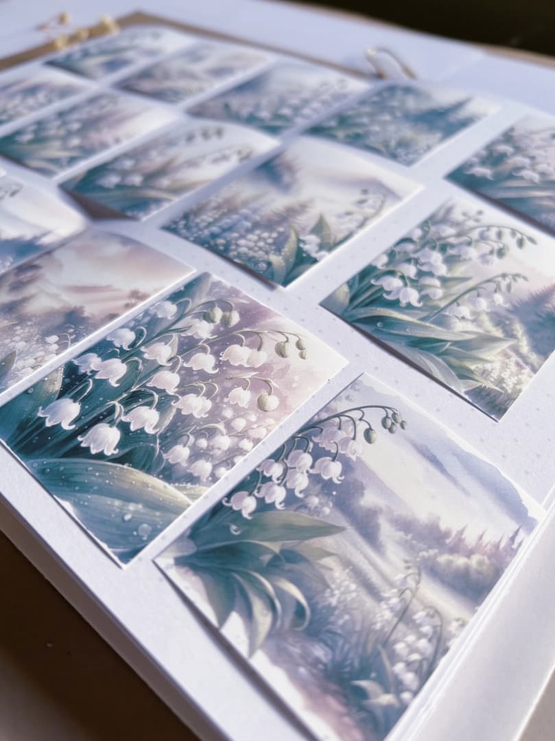 Stickers - T's Stationery - Lily of the Valley - 4 - T's Stationery - Tidformera