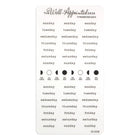 Stickers - Typewriter Days Weekly - Black - 1 - The Well-Appointed Desk - Tidformera