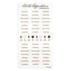 Stickers - Typewriter Days Weekly - Brown - 1 - The Well-Appointed Desk - Tidformera