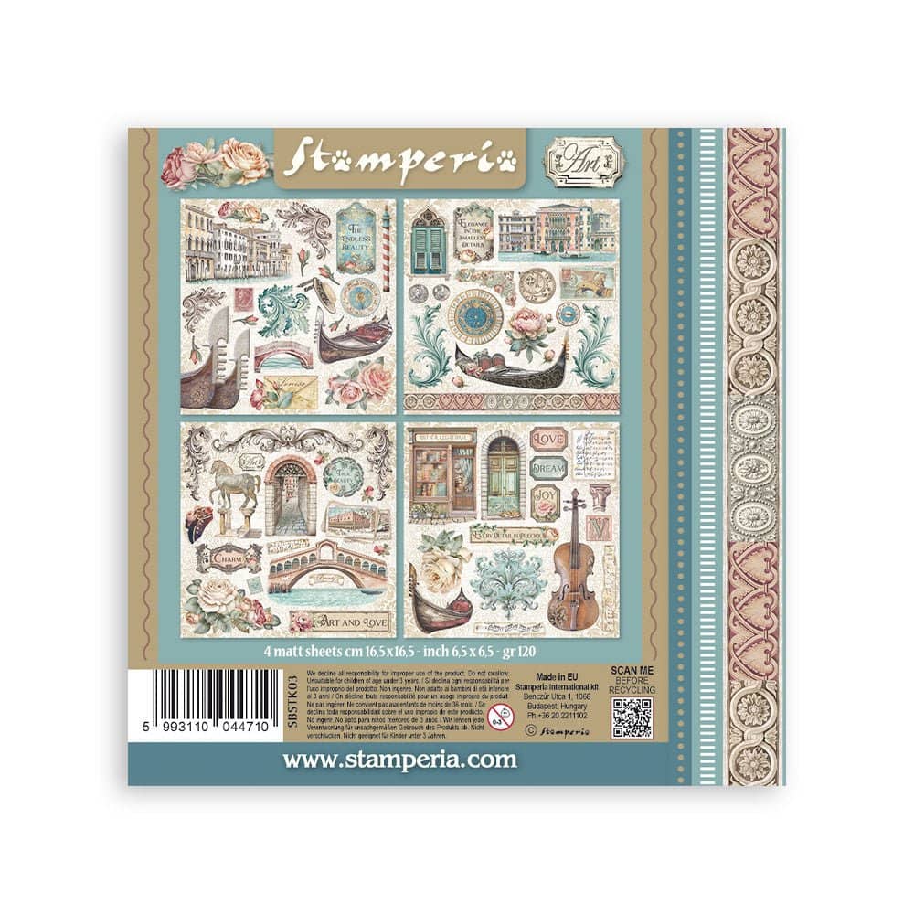 Stickers - Venice City of Art - 6 - Stamperia - Tidformera