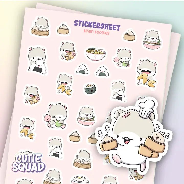 Stickersheet CutieSquad - Asian Foodies - 1 - CutieSquad - Tidformera