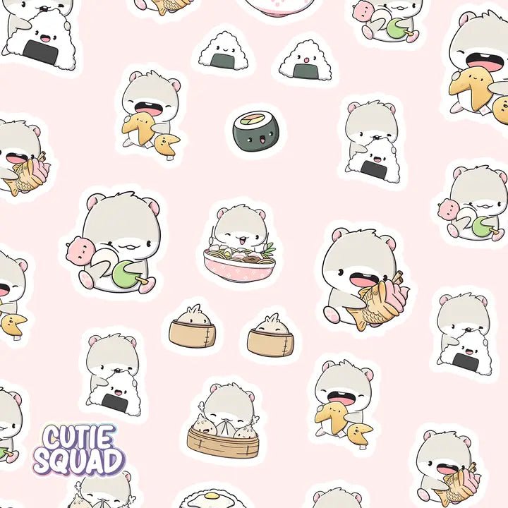 Stickersheet CutieSquad - Asian Foodies - 2 - CutieSquad - Tidformera