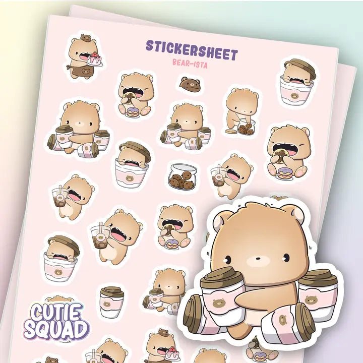 Stickersheet CutieSquad - Bear - ista - 1 - CutieSquad - Tidformera