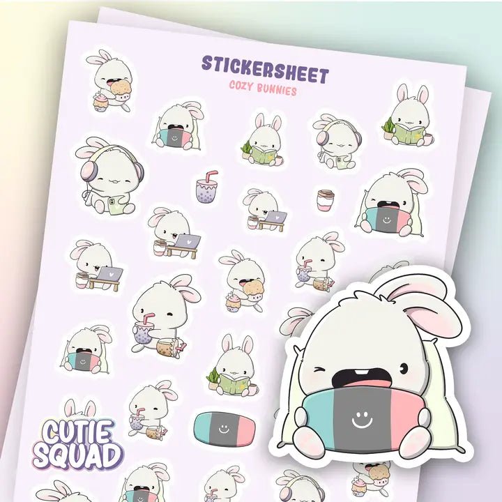 Stickersheet CutieSquad - Cozy Bunnies - 1 - CutieSquad - Tidformera