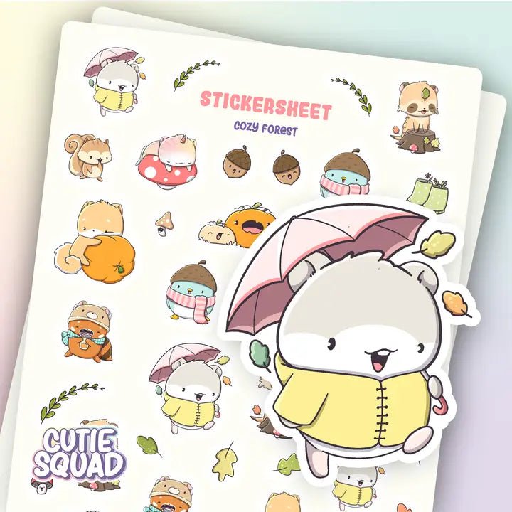 Stickersheet CutieSquad - Cozy Forest - 1 - CutieSquad - Tidformera