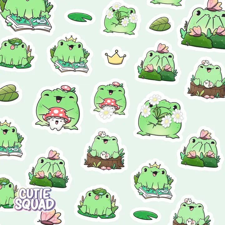 Stickersheet CutieSquad - Garden Frogs - 2 - CutieSquad - Tidformera