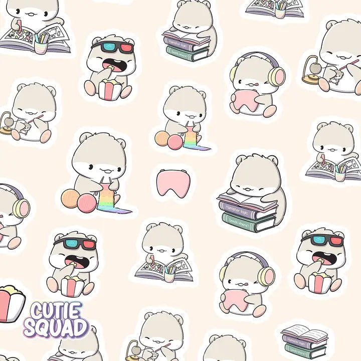 Stickersheet CutieSquad - Hamster Hobbies - 2 - CutieSquad - Tidformera