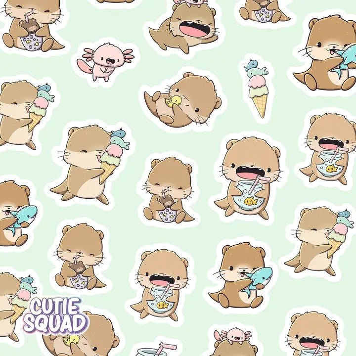Stickersheet CutieSquad - Otterly Adorable - 2 - CutieSquad - Tidformera