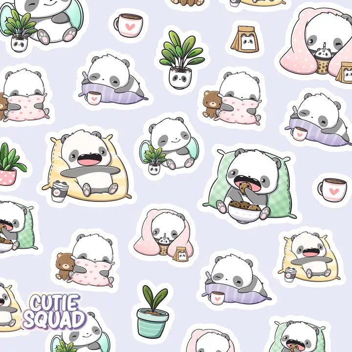 Stickersheet CutieSquad - Sleepy Pandas - 2 - CutieSquad - Tidformera