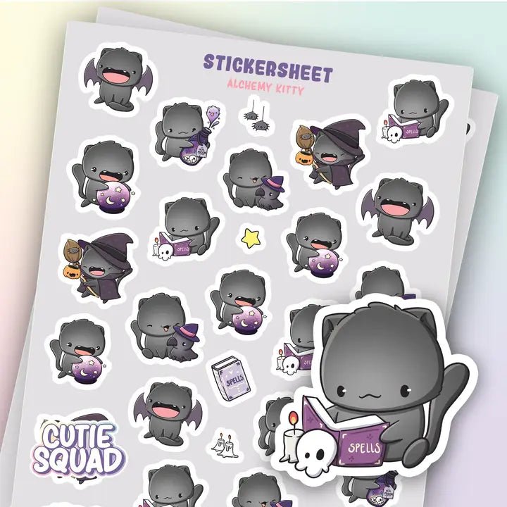 Stickersheet CutieSquad - Witch Kitty - 1 - CutieSquad - Tidformera