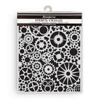 Thick Stencil 20 x 25 cm - Voyages Fantastiques - Gears Pattern - 1 - Stamperia - Tidformera