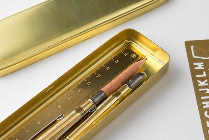 TRC Brass Pencase Solid Brass - 3 - Traveler's Company - Tidformera