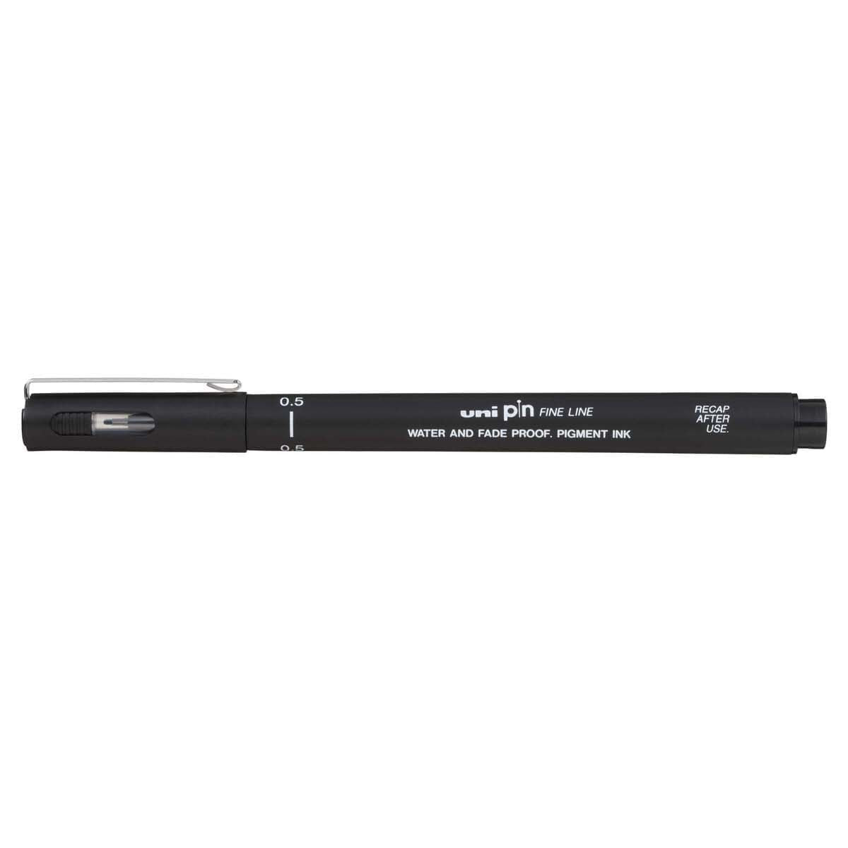 Uni Pin Fineliner Black 0,5 - 1 - Uni Mitsubishi Pencil - Tidformera