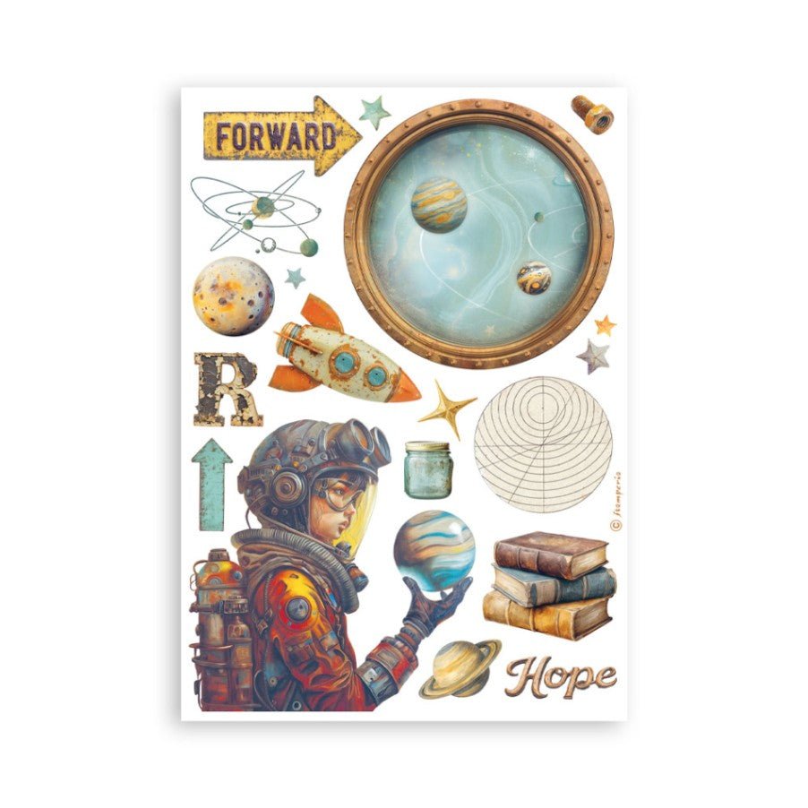 Washi pad - A New Beginning - 3 - Stamperia - Tidformera