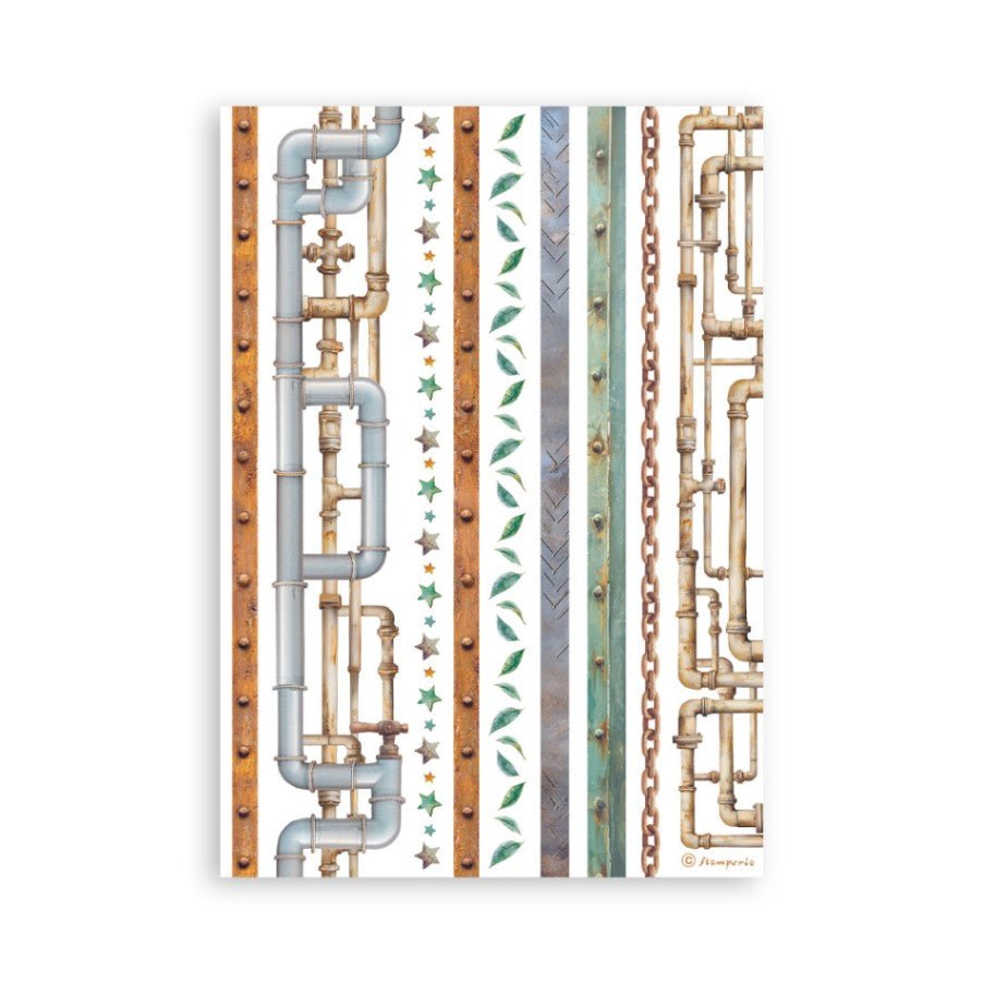 Washi pad - A New Beginning - 4 - Stamperia - Tidformera