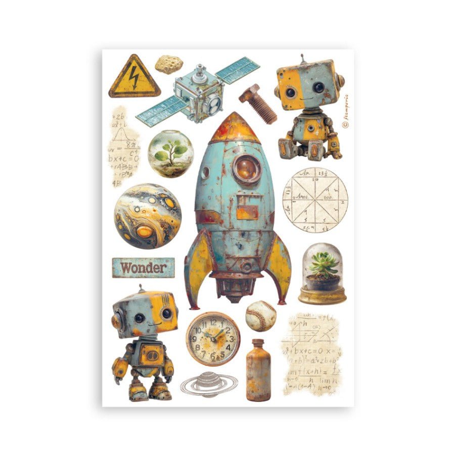 Washi pad - A New Beginning - 6 - Stamperia - Tidformera
