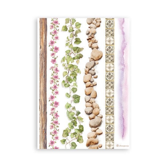 Washi pad - All Around - 8 - Stamperia - Tidformera