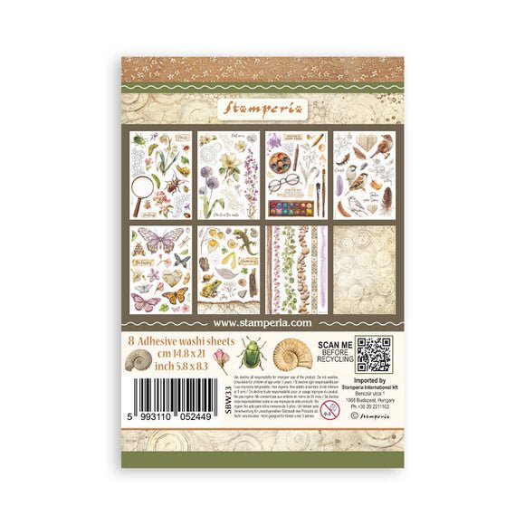 Washi pad - All Around - 10 - Stamperia - Tidformera