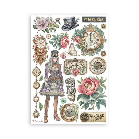Washi pad - Gardens of time - 2 - Stamperia - Tidformera