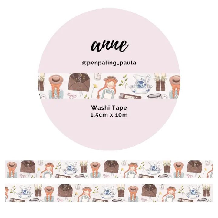 Washi tape 15 mm - Penpaling Paula - Anne - 1 - Penpaling Paula - Tidformera