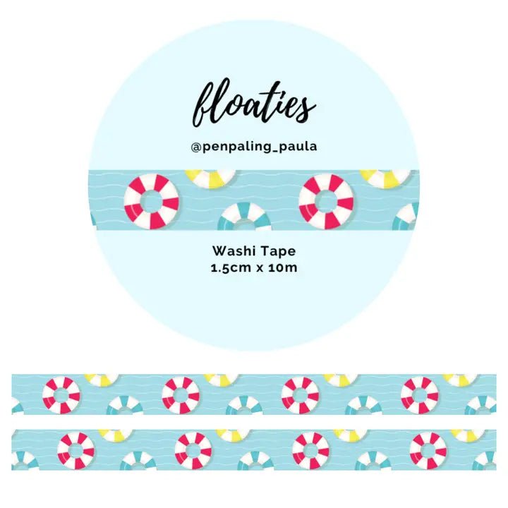 Washi tape 15 mm - Penpaling Paula - Floaties - 1 - Penpaling Paula - Tidformera