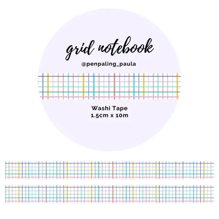 Washi tape 15 mm - Penpaling Paula - Grid Notebook - 1 - Penpaling Paula - Tidformera