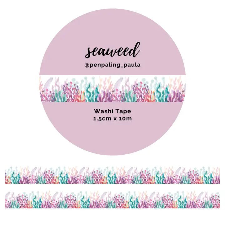 Washi tape 15 mm - Penpaling Paula - Seaweed - 1 - Penpaling Paula - Tidformera