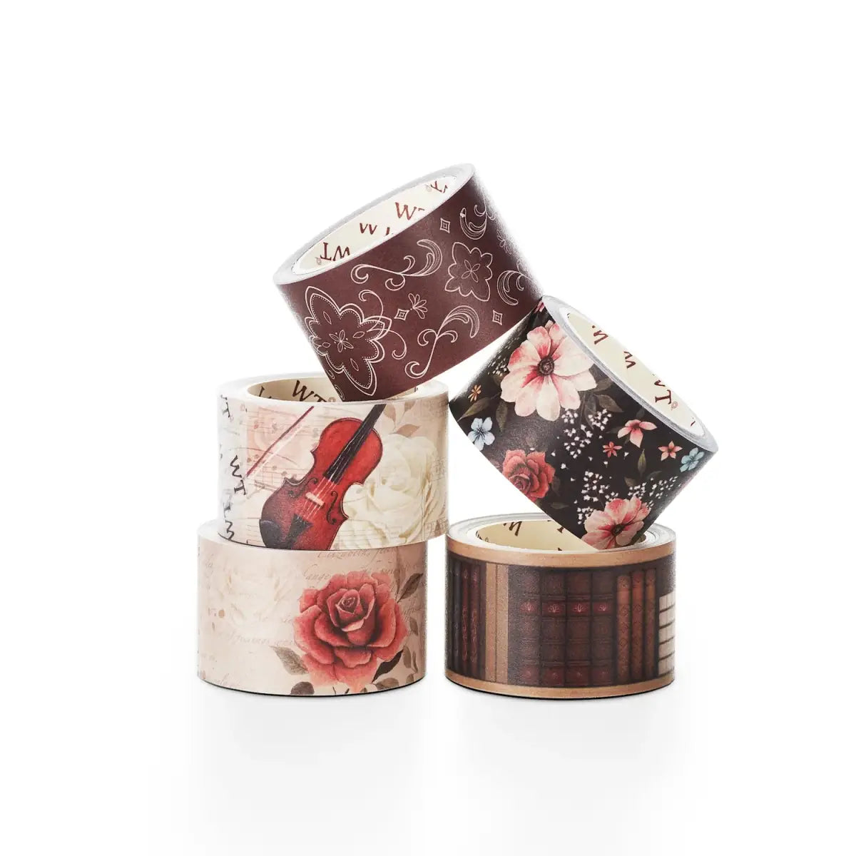 Washi tape Academia 5 - pack - 12 - Washi Tape Shop - Tidformera