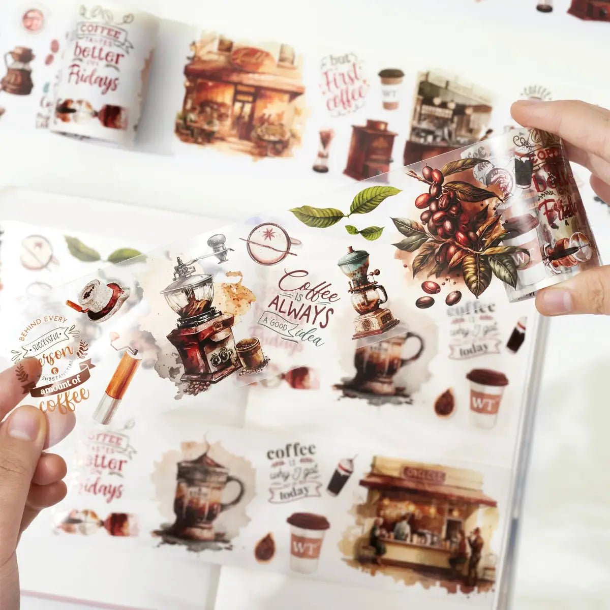 Washi tape Caffeine Canvas Wide - 60 mm - 11 - Washi Tape Shop - Tidformera