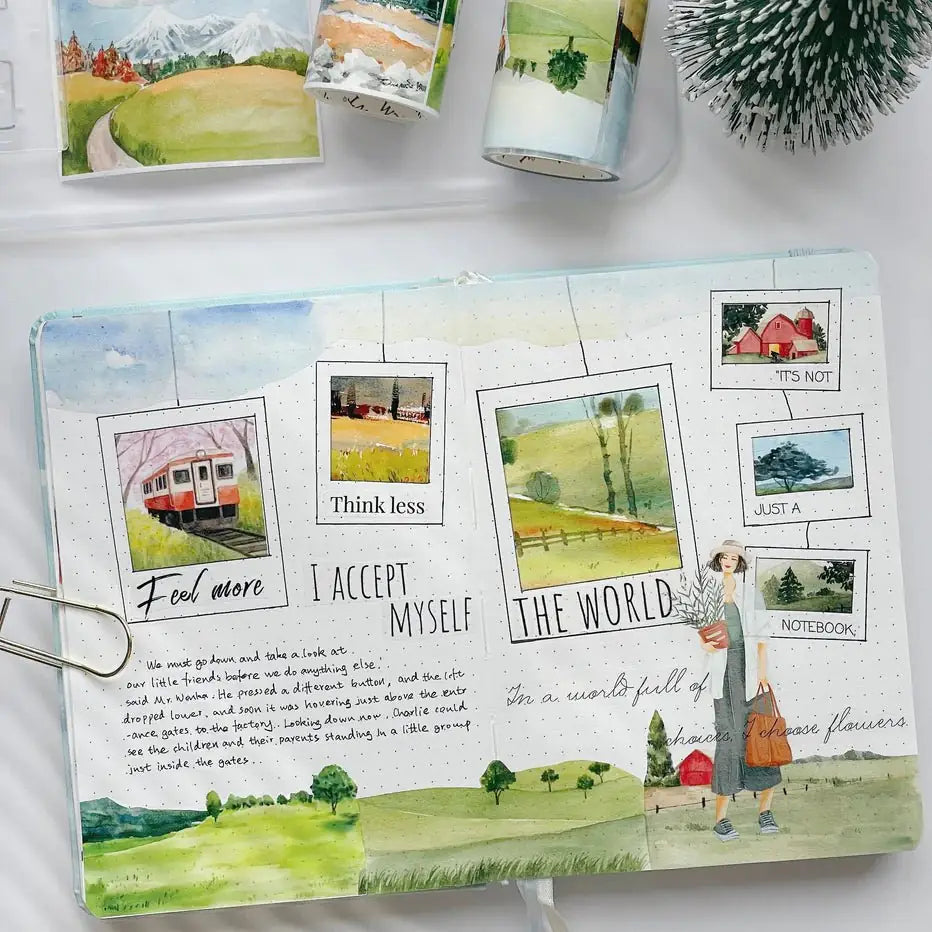 Washi tape Countryside Escapade - 66,5 mm - 4 - Washi Tape Shop - Tidformera