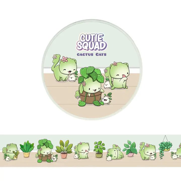 Washi tape CutieSquad - Cactus Cats - 1 - CutieSquad - Tidformera