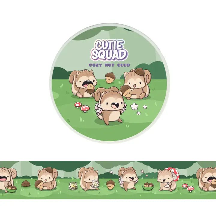 Washi tape CutieSquad - Cozy Nut Club - 1 - CutieSquad - Tidformera
