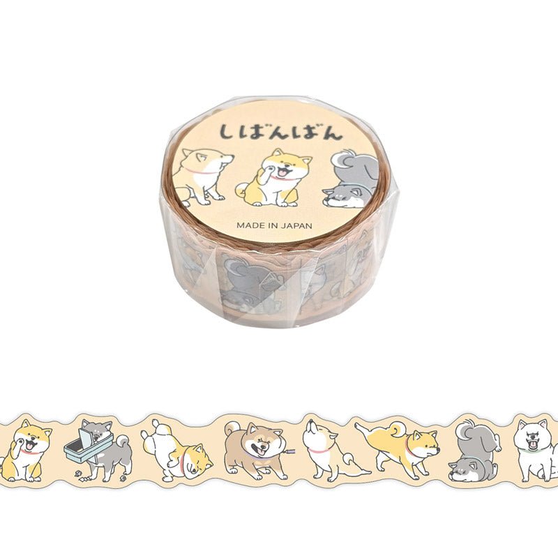 Washi Tape Die cut Shibanban - Casual days - 1 - Mind Wave - Tidformera