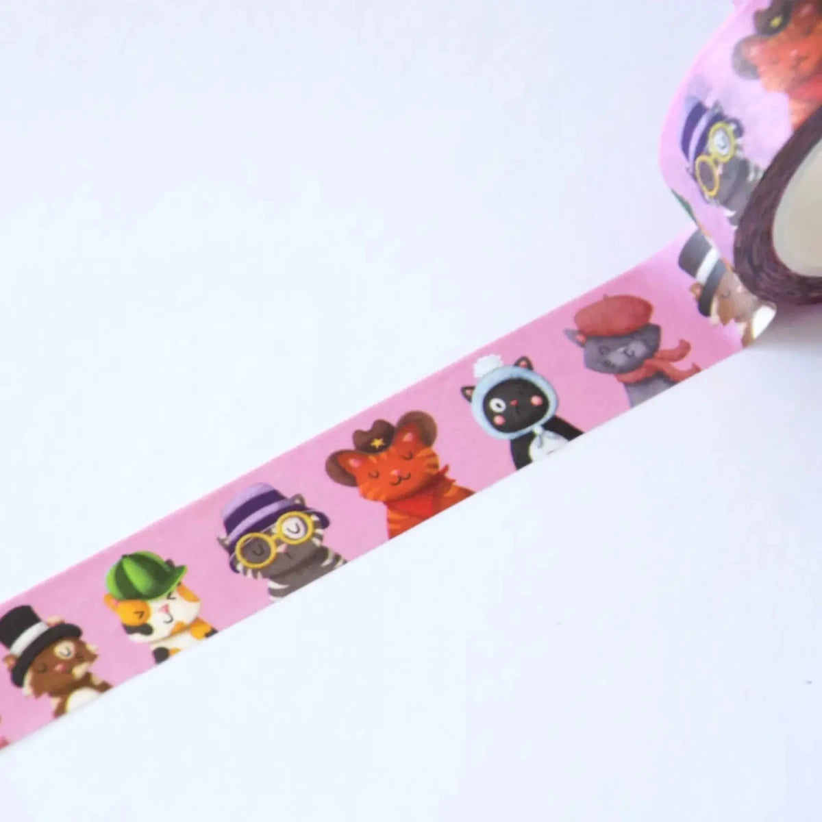 Washi tape Hop & Flop - Cats in Hats - 2 - Hop & Flop - Tidformera