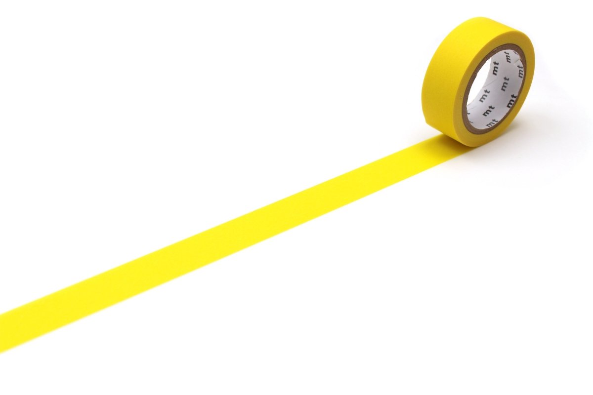 Washi Tape Matte - Yellow från MT masking tape - Gul washi tape - Tidformera