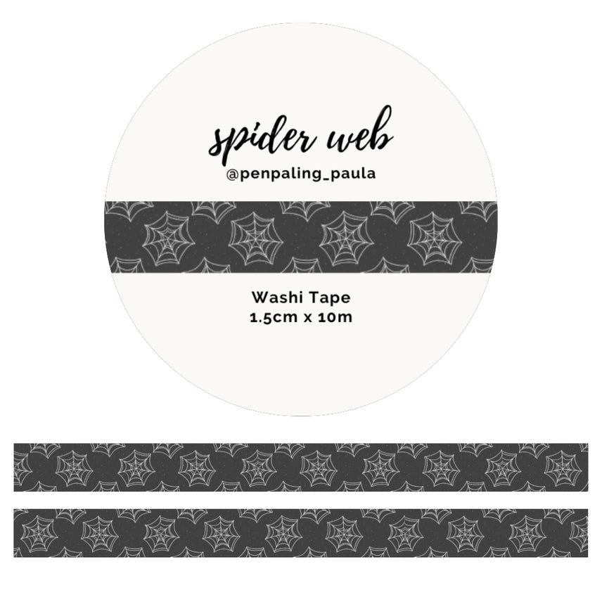 Washi tape - Penpaling Paula 15 mm - Spider Web - 1 - Penpaling Paula - Tidformera