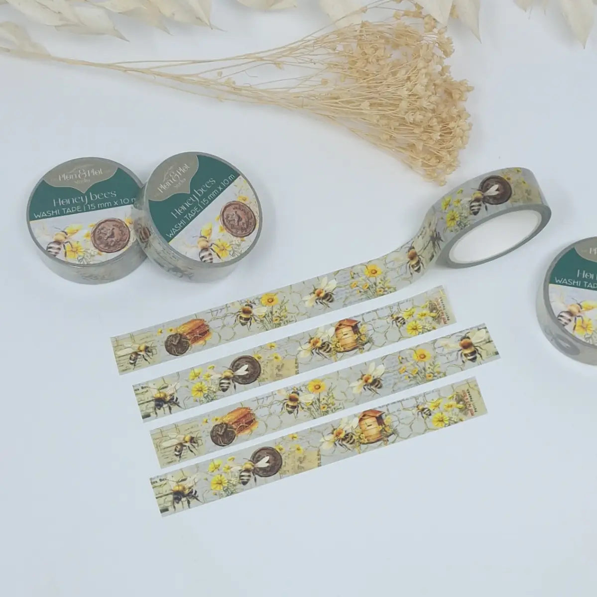 Washi tape Plan & Plot - Honey bees 15 mm - 11 - Plan & Plot Studio - Tidformera