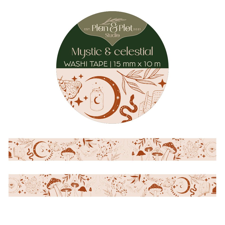 Washi tape Plan & Plot - Mystic & Celestial 15 mm - 1 - Plan & Plot Studio - Tidformera