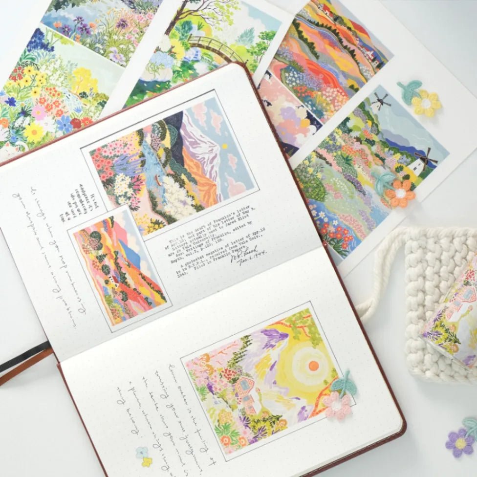 Washi Tape Spring Canvas - 75 mm - 2 - Washi Tape Shop - Tidformera