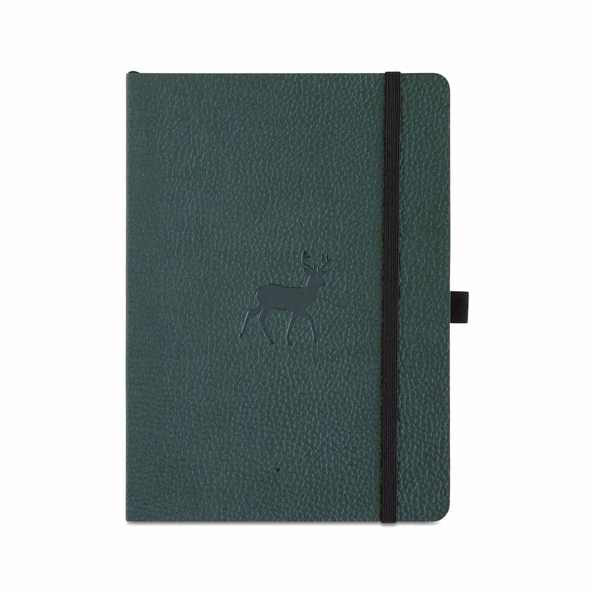 Wildlife A5 Soft cover Dotted Deer från Dingbats* - Mörkgrön anteckningsbok med mjuk pärm. Boken har svart gummiband för stängning samt pennhållare.
- Tidformera