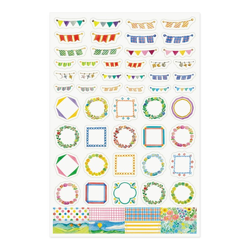 Yuru Log Sticker 1 ark - Decoration - 3 - Midori - Tidformera
