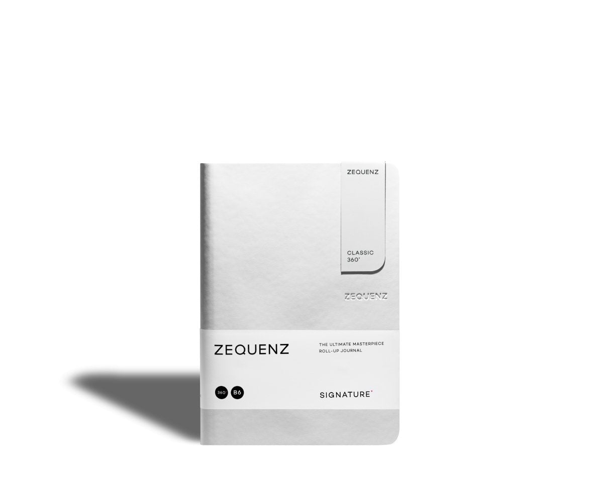 Zequenz - Rutad anteckningsbok - Signature Classic - B6 - Vit från Zequenz - Tidformera